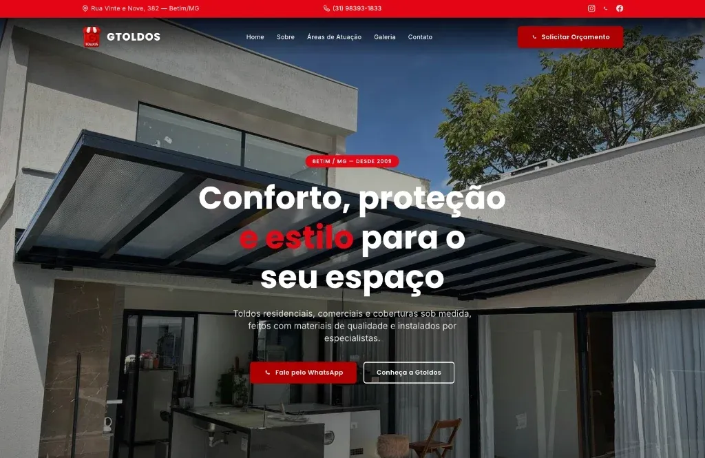Prévia do site Gtoldos