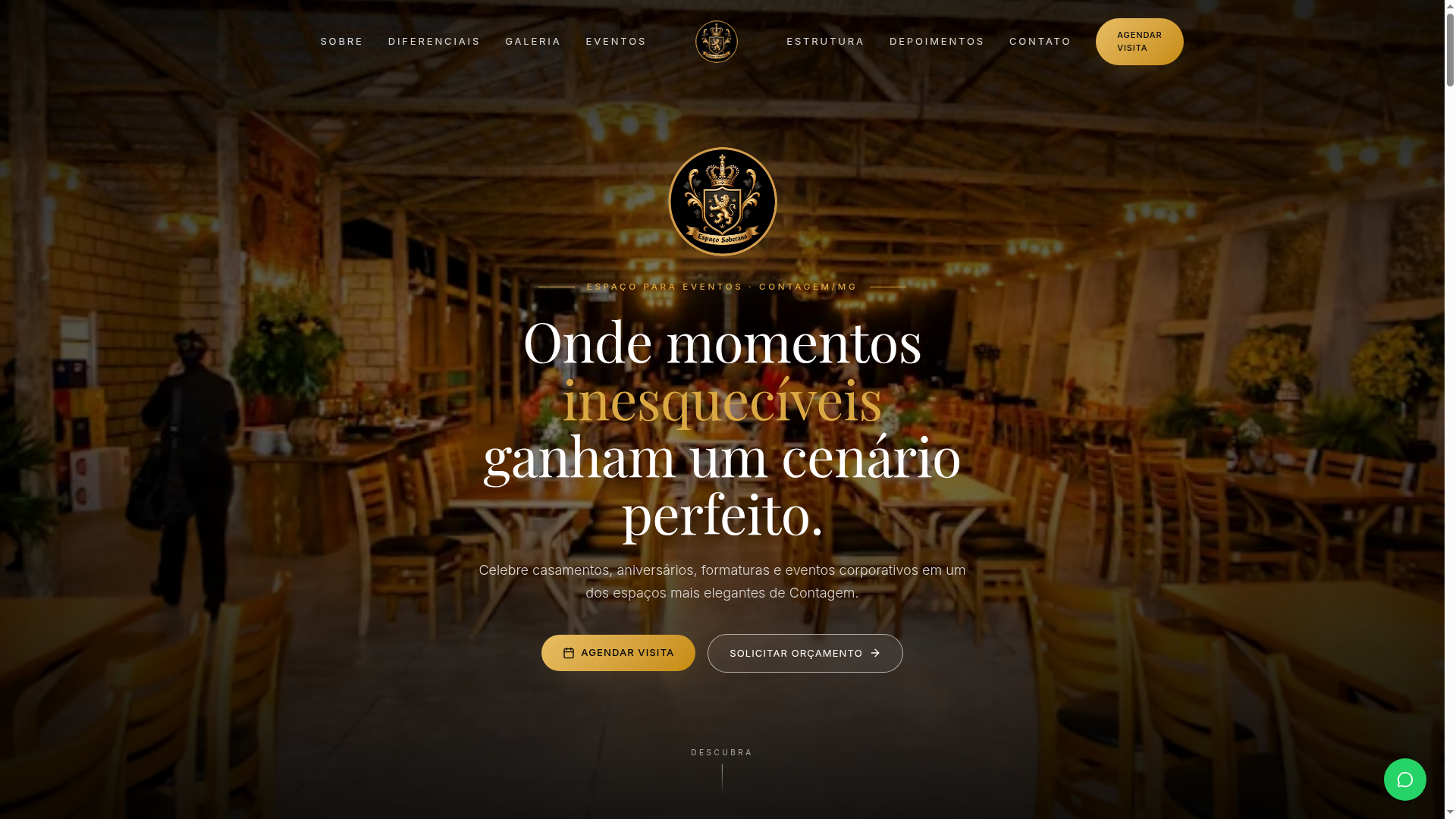 Prévia do site Soberano Festas